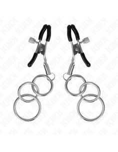 KINK PINZAS PARA PEZONES CON 3 AROS 6 CM 2