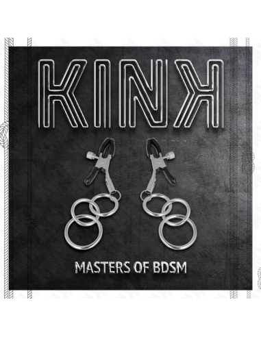 KINK PINZAS PARA PEZONES CON 3 AROS 6 CM