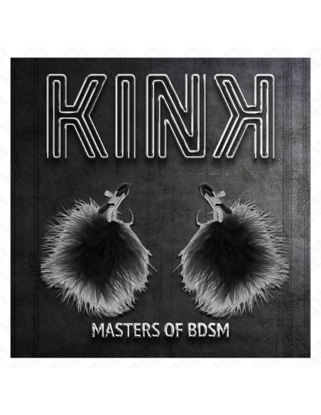 KINK PINZAS PARA PEZONES CON PLUMA NEGRO 7 CM KINK PINZAS PARA PEZONES CON PLUMA NEGRO 7 CM