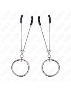 KINK PINZAS PARA PEZONES FINA CON ARO PLATEADO 7 CM 2