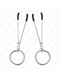 KINK PINZAS PARA PEZONES FINA CON ARO PLATEADO 7 CM 2