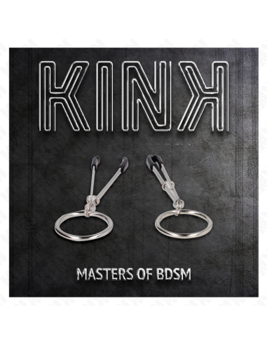 KINK PINZAS PARA PEZONES FINA CON ARO PLATEADO 7 CM