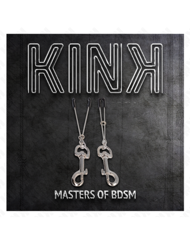 KINK PINZAS PARA PEZONES FINA CON GANCHO PLATEADO 7 CM