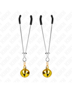 KINK PINZAS PARA PEZONES FINA CON CASCABEL DORADO 7 CM 2