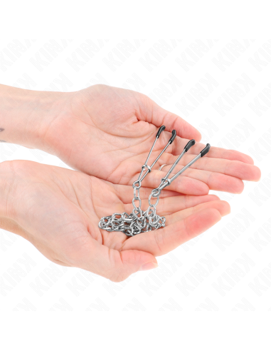 KINK PINZAS PARA PEZONES FINA CON CADENA GRUESA 30 CM