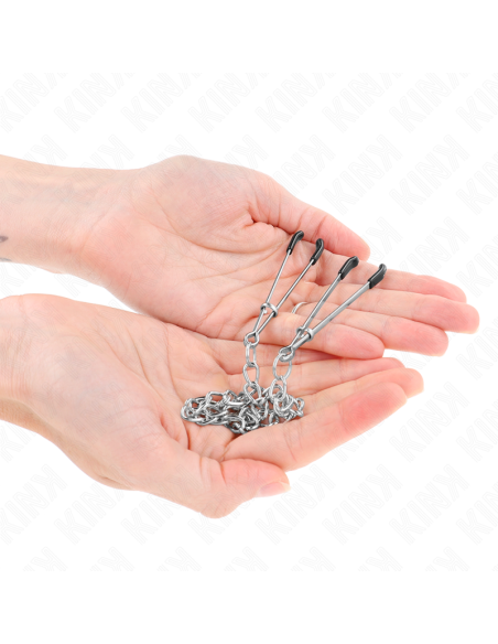 KINK PINZAS PARA PEZONES FINA CON CADENA GRUESA 30 CM KINK PINZAS PARA PEZONES FINA CON CADENA GRUESA 30 CM