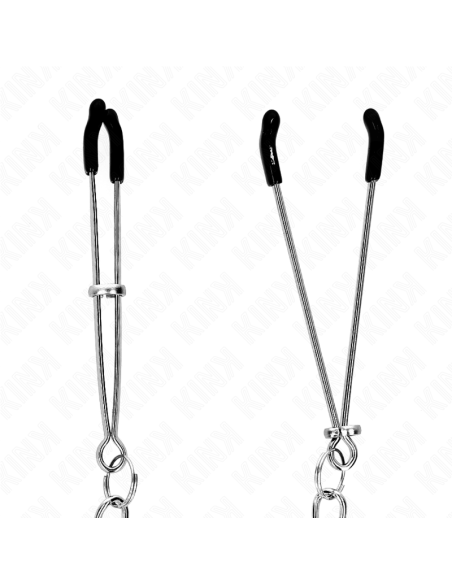KINK PINZAS PARA PEZONES FINA CON CADENA GRUESA 30 CM KINK PINZAS PARA PEZONES FINA CON CADENA GRUESA 30 CM