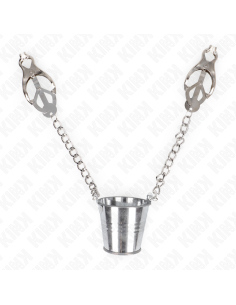 KINK PINZAS PARA PEZONES CON CUBO PLATEADO 2