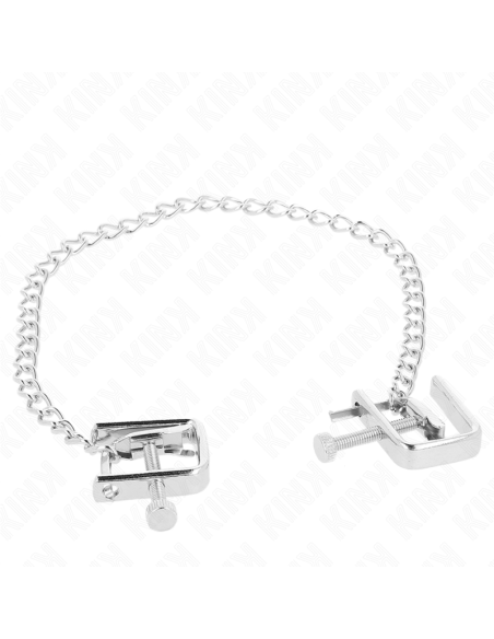 KINK PINZAS PARA PEZONES COMPRESORA TORNILLO DE BANCO CON CADENA 30 CM KINK PINZAS PARA PEZONES COMPRESORA TORNILLO DE BANCO CON CADENA 30 CM