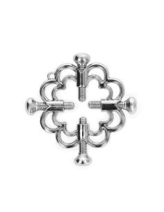 KINK PINZAS PARA PEZONES FLOR METALICA 2