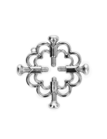KINK PINZAS PARA PEZONES FLOR METALICA