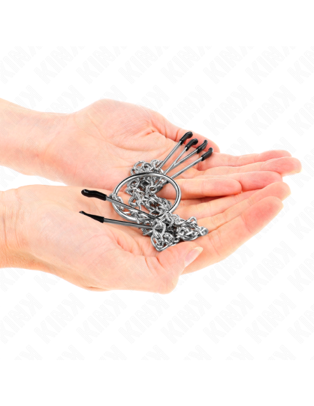 KINK PINZAS PARA PEZONES Y CLITORIS CON CADENA 30 CM MODELO 1