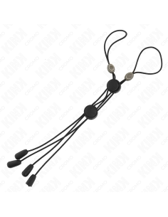 KINK PINZAS PARA PEZONES DETALLE NEGRO CON ELASTICO NEGRO