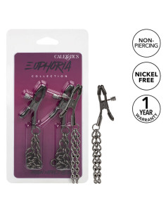 CALEXOTICS EUPHORIA PINZAS PEZONES CON CADENA 145 CM 2