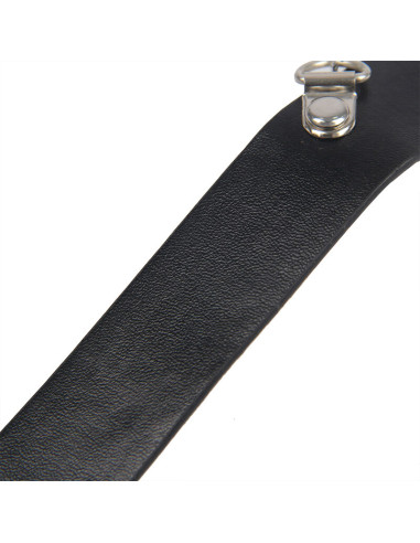 SUBBLIME 953720 PINZAS PARA EL PECHO CON CORREA DE CUERO BONDAGE NEGRO TALLA UNICA