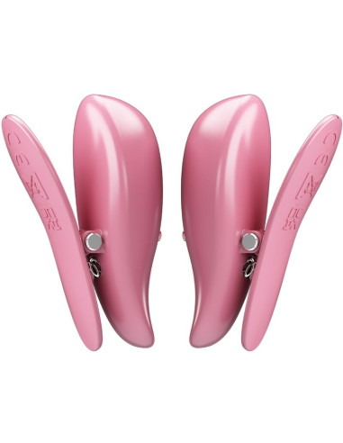 PRETTY LOVE CAILEY PINZAS PARA PEZONES 10 VIBRACIONES CONTROL REMOTO ROSA