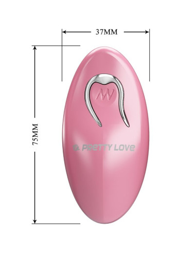 PRETTY LOVE CAILEY PINZAS PARA PEZONES 10 VIBRACIONES CONTROL REMOTO ROSA