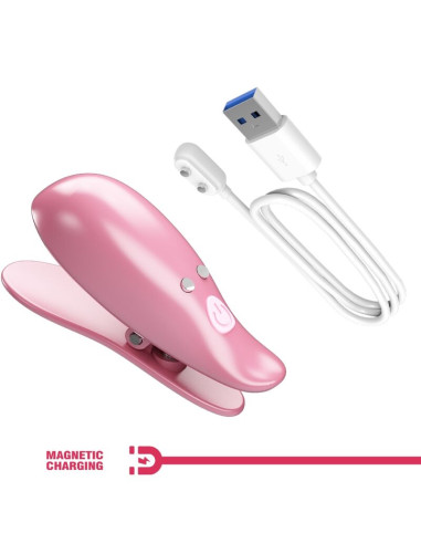 PRETTY LOVE CAILEY PINZAS PARA PEZONES 10 VIBRACIONES CONTROL REMOTO ROSA