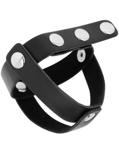 OHMAMA FETISH FUNDA CUERO DE CASTIDAD PARA TESTICULOS