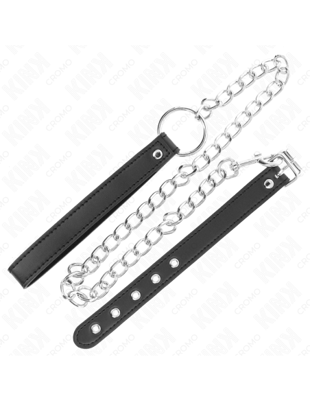 KINK ANILLO PENE CUERO 215 X 2 CM CON CADENA METAL 60 CM Y CORREA DE CUERO KINK ANILLO PENE CUERO 215 X 2 CM CON CADENA METAL 60 CM Y CORREA DE CUERO