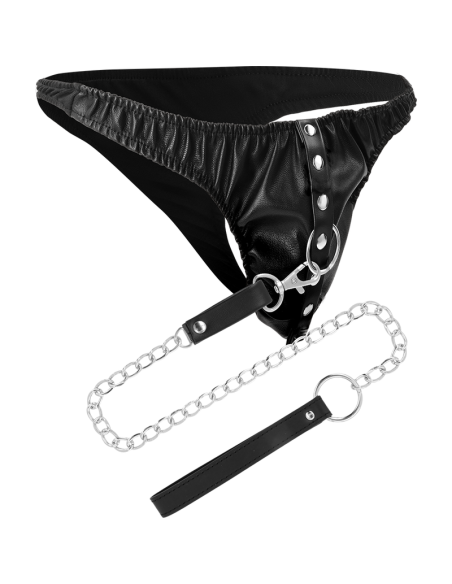 DARKNESS TANGA DE SUMISION CON CADENA METAL DARKNESS TANGA DE SUMISION CON CADENA METAL