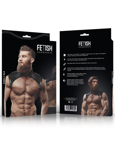 FETISH SUBMISSIVE ATTITUDE ARNES BRIGADE AJUSTABLE ECOPIEL CUELLO HOMBRE