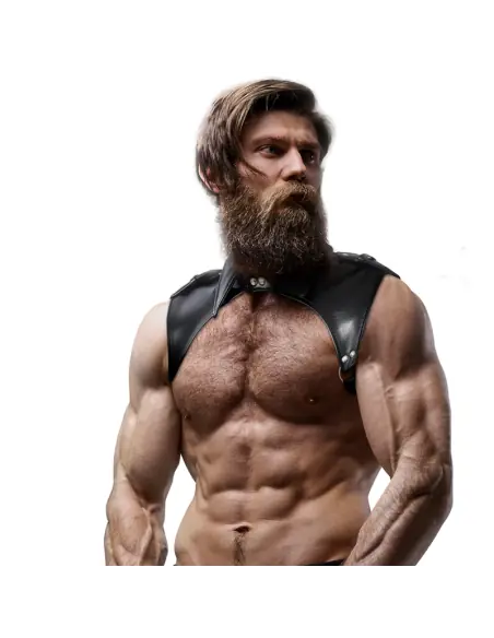 FETISH SUBMISSIVE ATTITUDE ARNES BRIGADE AJUSTABLE ECOPIEL CUELLO HOMBRE