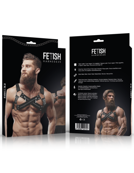 FETISH SUBMISSIVE ATTITUDE ARNES BULLDOG AJUSTABLE NEOPRENO PECHO CRUZADO CON CREMALLERAS HOMBRE FETISH SUBMISSIVE ATTITUDE ARNES BULLDOG AJUSTABLE NEOPRENO PECHO CRUZADO CON CREMALLERAS HOMBRE
