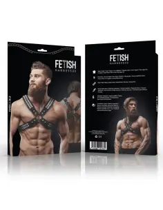 FETISH SUBMISSIVE ATTITUDE ARNES ECOPIEL PECHO CRUZADO CON REMACHES HOMBRE 2