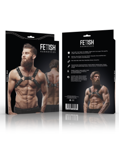 FETISH SUBMISSIVE ATTITUDE ARNES BULLDOG AJUSTABLE ECOPIEL PECHO HOMBRE 2