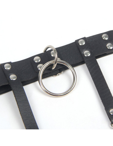 SUBBLIME 953744 LIGA PUNK DE CUERO AJUSTABLE NEGRO TALLA UNICA