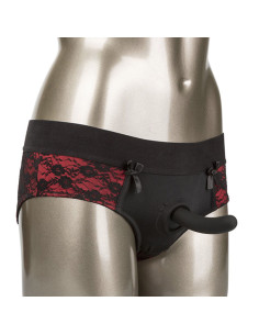 CALEXOTICS SCANDAL SET DE BRAGUITAS SIN ENTREPIERNAS CON DIDLO TALLA S M