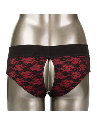 CALEXOTICS SCANDAL SET DE BRAGUITAS SIN ENTREPIERNAS CON DIDLO TALLA S M