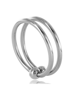 METAL HARD DOUBLE GLANS RING 28MM