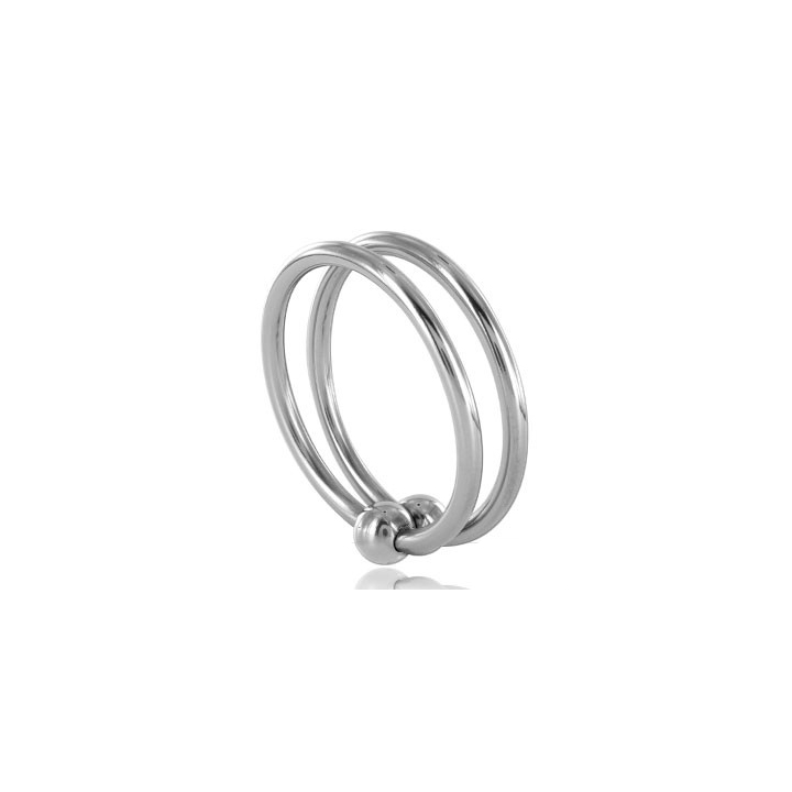 METAL HARD DOUBLE GLANS RING 28MM