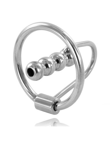 METAL HARD ANILLO GLANDE CON PLUG URETRAL 30MM