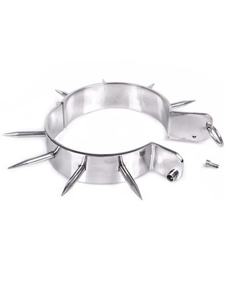 METAL HARD COLLAR ESCLAVO BDSM CON PUNTAS