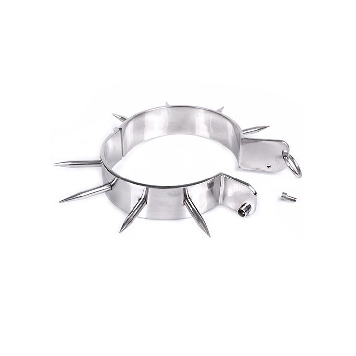 METAL HARD COLLAR ESCLAVO BDSM CON PUNTAS