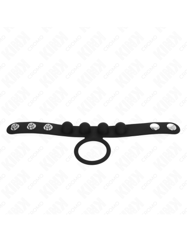 KINK ANILLO PENE CUERO 35 CM CON CIERRE A PRESION 23 X 2 CM