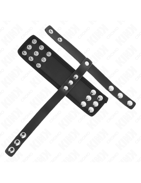 KINK ANILLO JAULA PENE CUERO CON CORREA DIVISORIA DE BOLAS RECUBIERTO AJUSTABLE