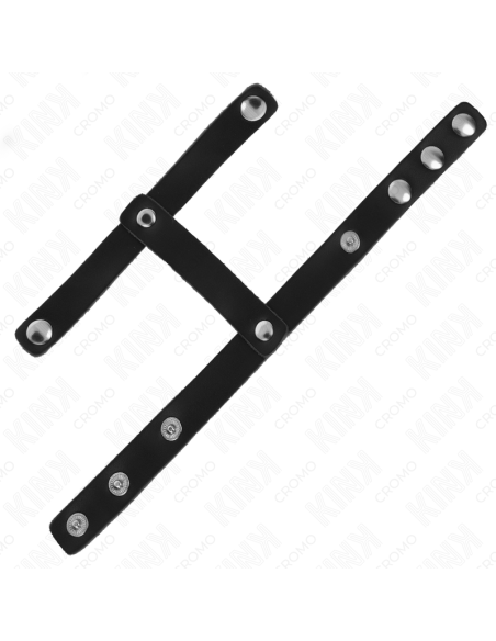 KINK ANILLO PENE Y CORREA DIVISORA DE BOLAS CUERO AJUSTABLE KINK ANILLO PENE Y CORREA DIVISORA DE BOLAS CUERO AJUSTABLE