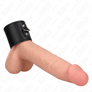 KINK ANILLO PENE CUERO CON CIERRE A PRESION 18 X 5 CM