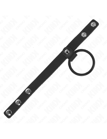 KINK ANILLO PENE SILICONA 38 CM Y DIVISOR DE BOLAS CUERO 22 X 15 CM KINK ANILLO PENE SILICONA 38 CM Y DIVISOR DE BOLAS CUERO 22 X 15 CM