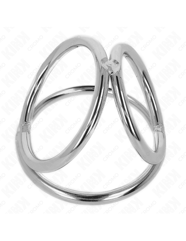 KINK ANILLO PENE TRIPLE METAL CROMADO 32 CM A 45 CM
