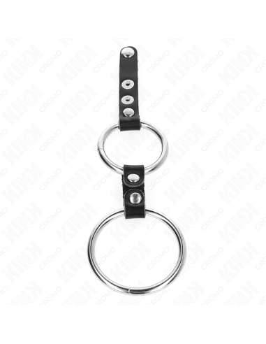 KINK ANILLO PENE DOBLE 38 CM A 5 CM CONECTADOS POR CUERO