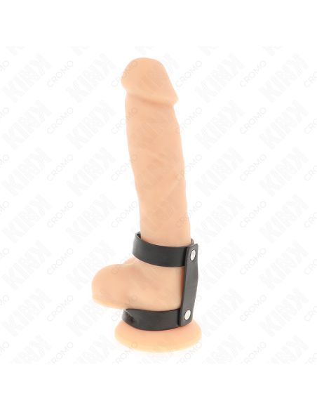 KINK ANILLO PENE DOBLE POLIPIEL AJUSTABLE KINK ANILLO PENE DOBLE POLIPIEL AJUSTABLE