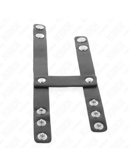 KINK ANILLO PENE DOBLE POLIPIEL AJUSTABLE KINK ANILLO PENE DOBLE POLIPIEL AJUSTABLE