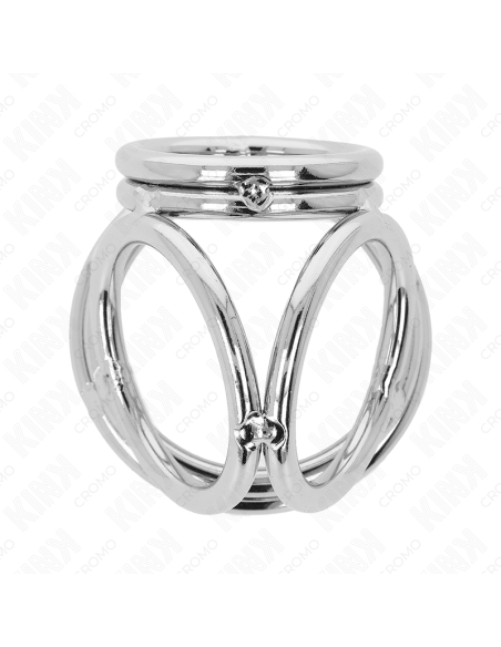 KINK ANILLO PENE TRIPLE METAL CROMADO 38 CM A 5 CM MODELO 1 KINK ANILLO PENE TRIPLE METAL CROMADO 38 CM A 5 CM MODELO 1