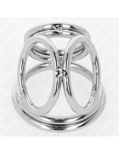 KINK ANILLO PENE TRIPLE METAL CROMADO 38 CM A 5 CM MODELO 1