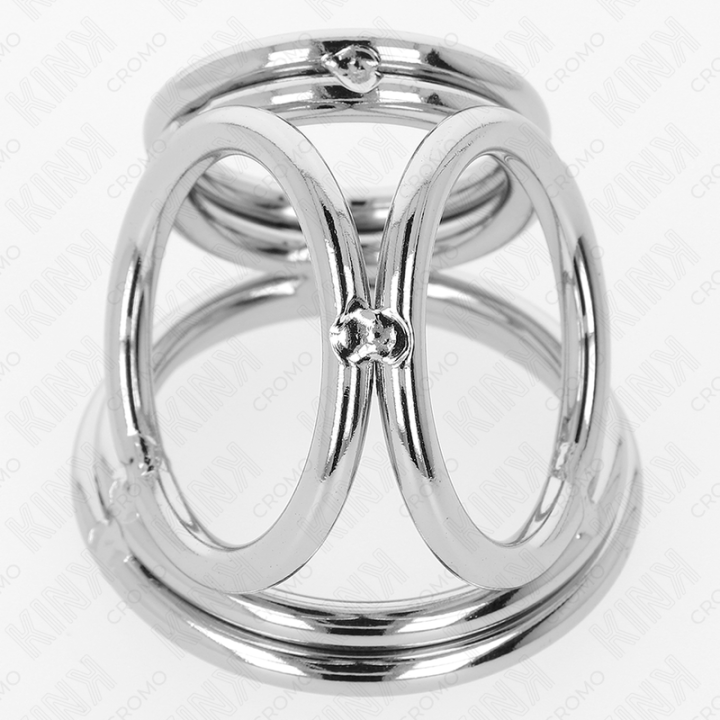 KINK ANILLO PENE TRIPLE METAL CROMADO 38 CM A 5 CM MODELO 1
